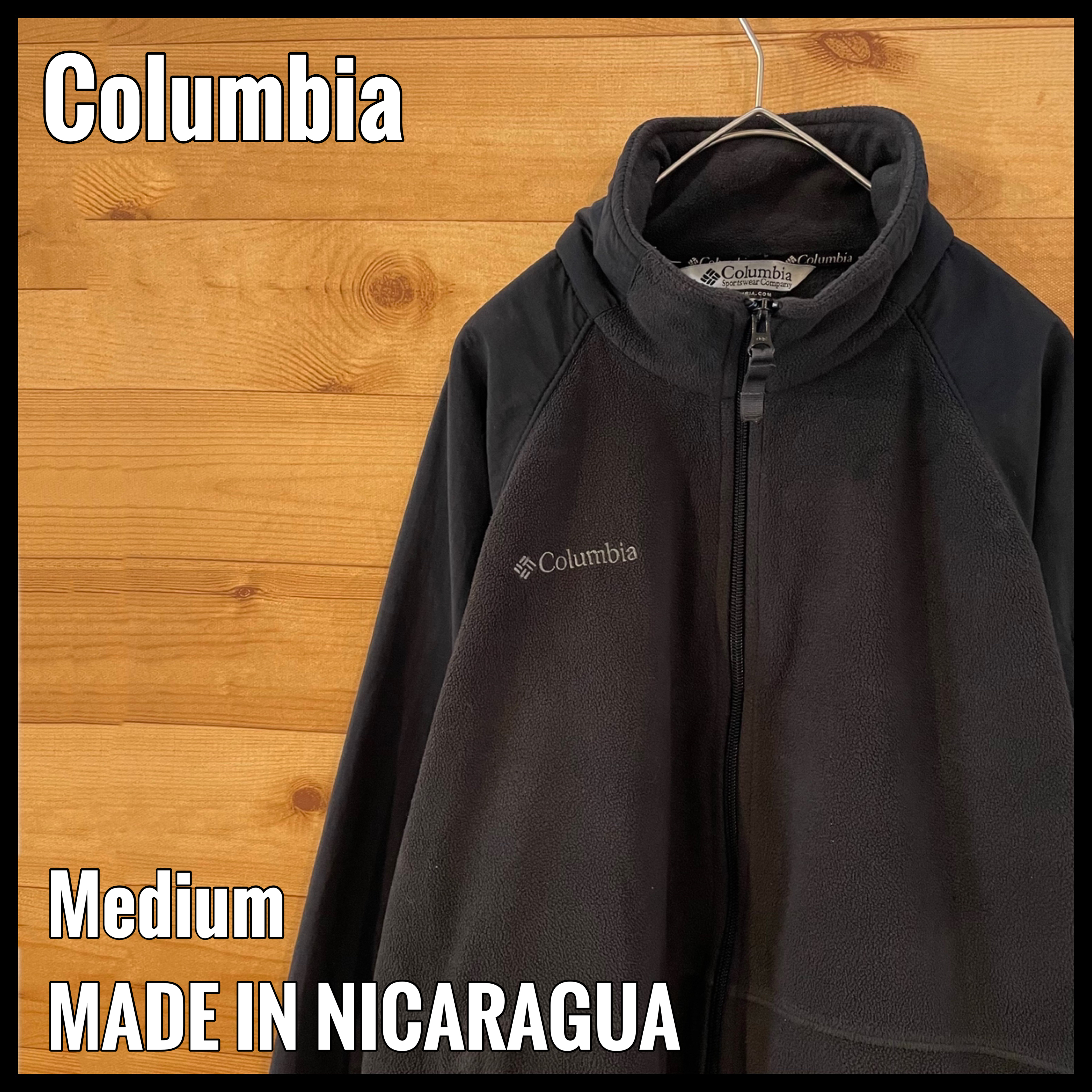 Columbia コロンビア ダウンジャケット ブラック 刺繍ロゴ グレー M