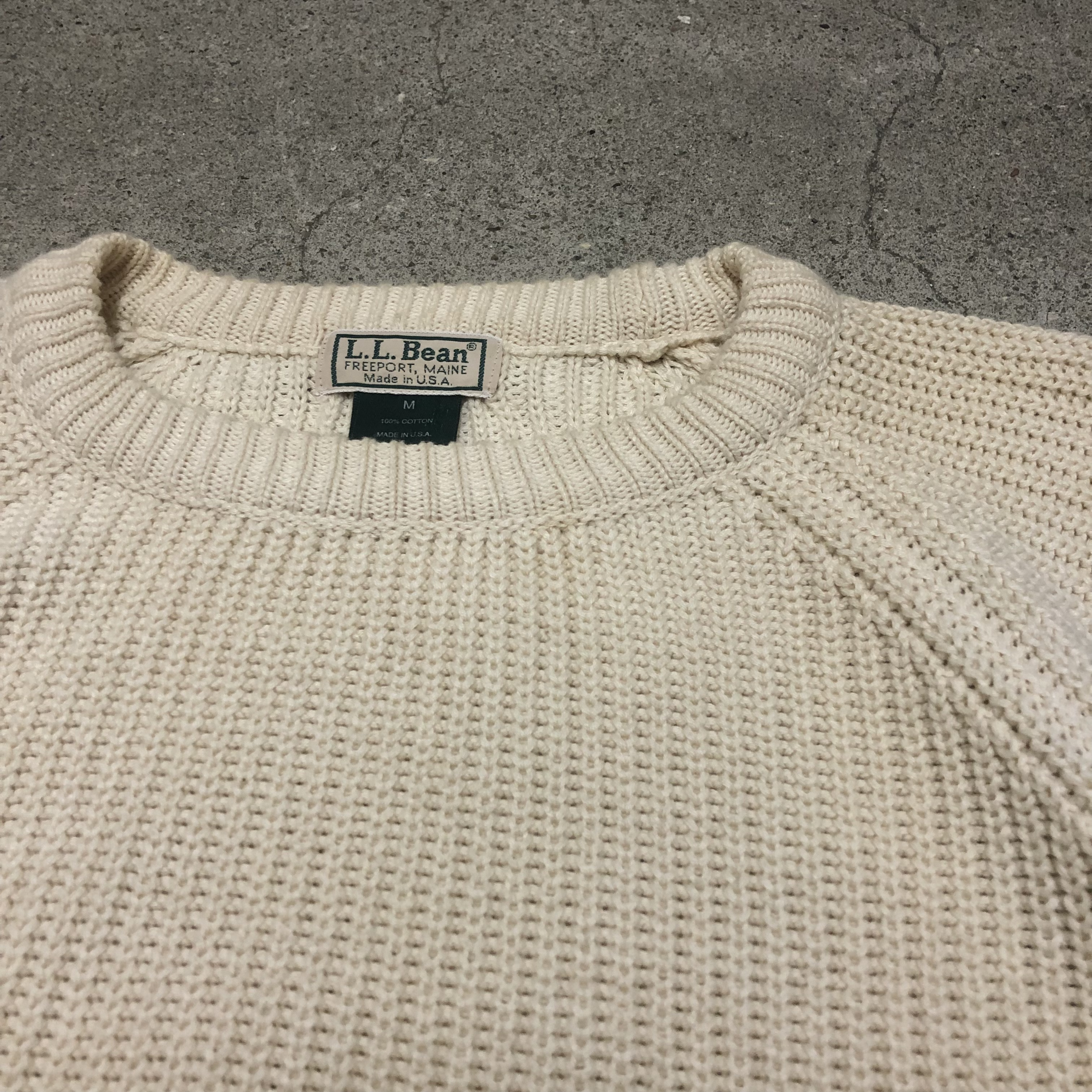 90s L.L.Bean/Cotton knit/USA製/M/コットンニット | Vintage.City