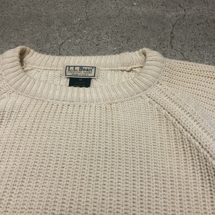 90s L.L.Bean/Cotton knit/USA製/M/コットンニット | Vintage.City 빈티지숍, 빈티지 코디 정보