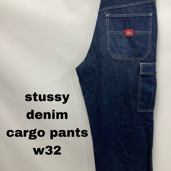 Stussy denim cargo pants w32 | Vintage.City