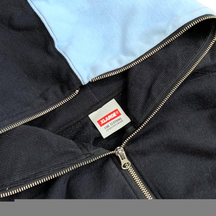 XLARGE Half Sleeve Sweat Zip Hoodie | Vintage.City Vintage Shops, Vintage Fashion Trends