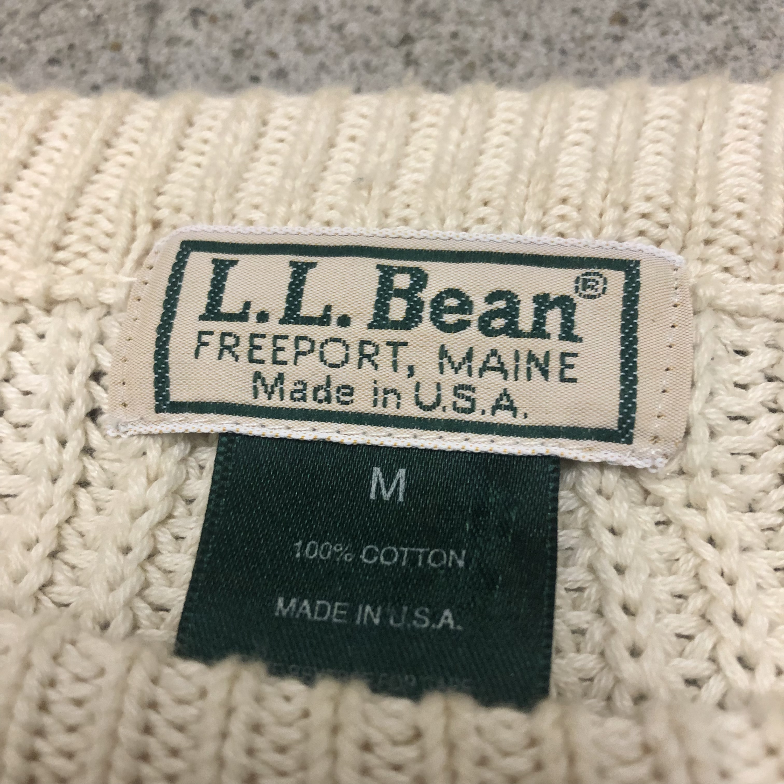 90s L.L.Bean/Cotton knit/USA製/M/コットンニット | Vintage.City
