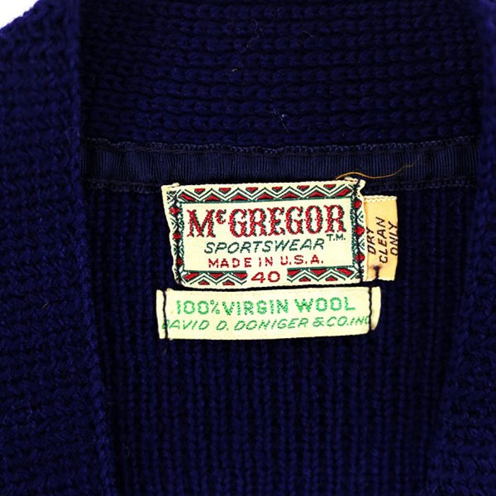 50s USA McGREGOR Wool Knit Cardigan | Vintage.City