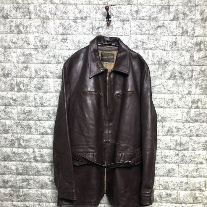 美品 1950s Canadian Leather カナダ製 レザー ハーフコー | Vintage.City 古着屋、古着コーデ情報を発信
