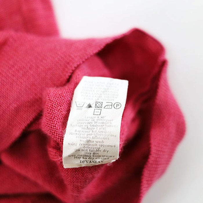 EURO Lacoste Vivid Pink Light Wool Knit | Vintage.City 古着屋、古着コーデ情報を発信