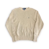 Polo by Ralph Lauren Cotton Sweater BEG | Vintage.City ヴィンテージ 古着