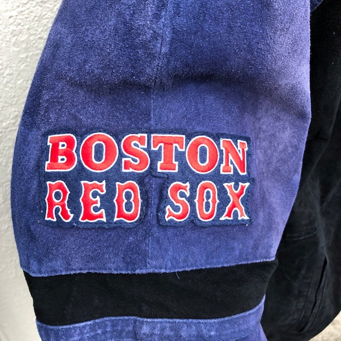 MLB ボストンレッドソックス スエードレザースタジャン チーム系