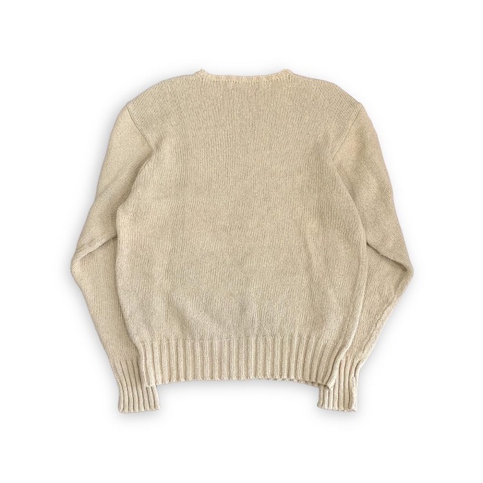 Polo by Ralph Lauren Cotton Sweater BEG | Vintage.City 古着屋、古着コーデ情報を発信
