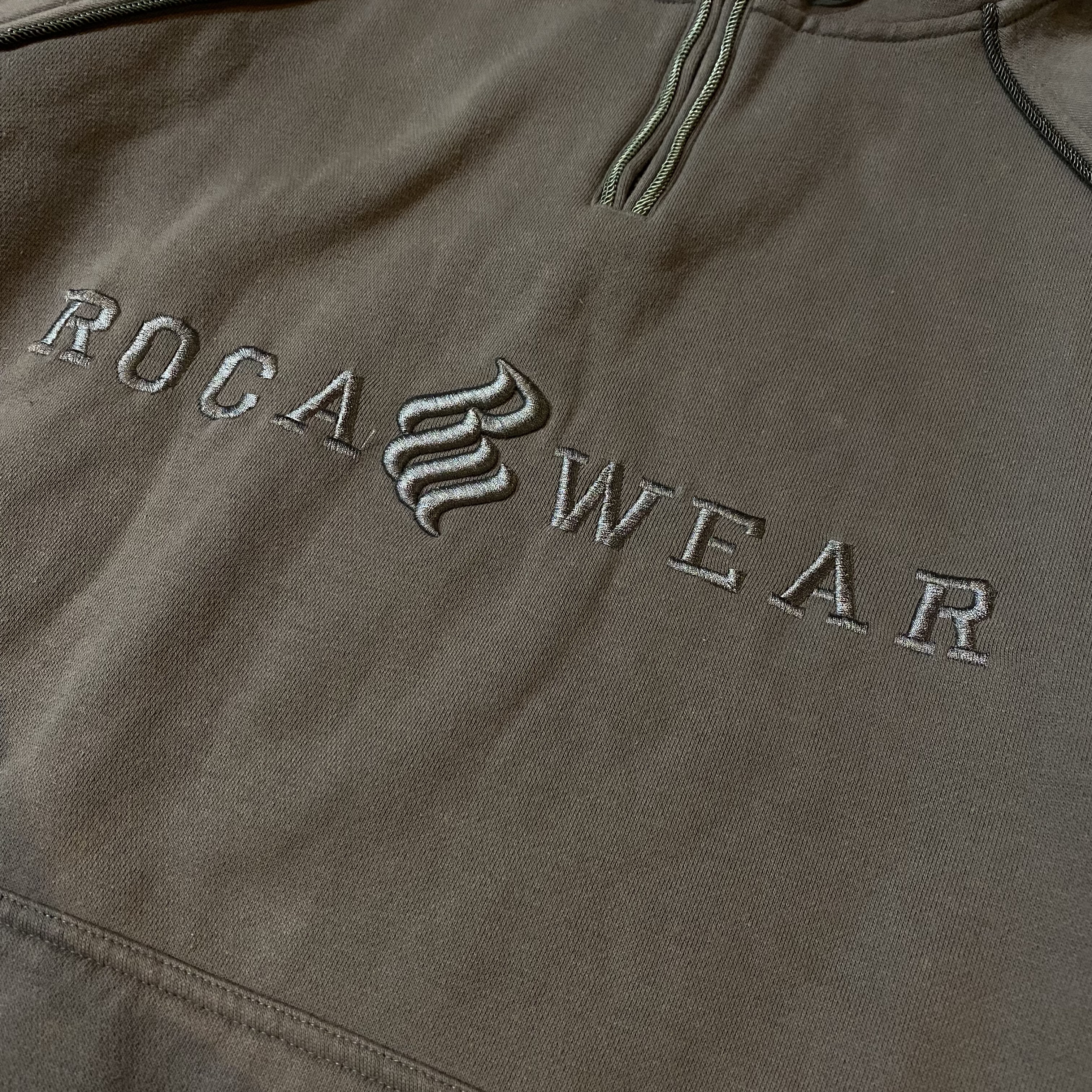 00's ROCA WEAR half zip hoodie | Vintage.City