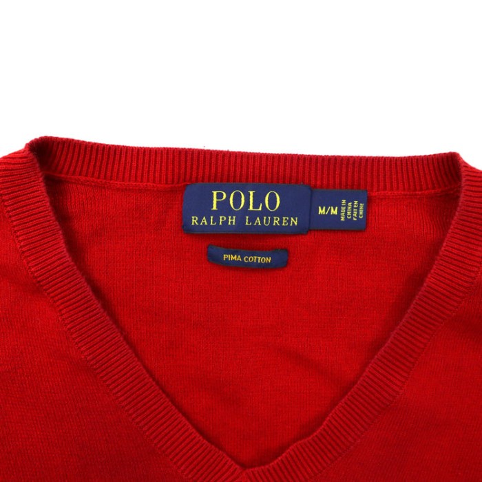POLO RALPH LAUREN Vネックニット セーター プリマコットン | Vintage.City 古着屋、古着コーデ情報を発信