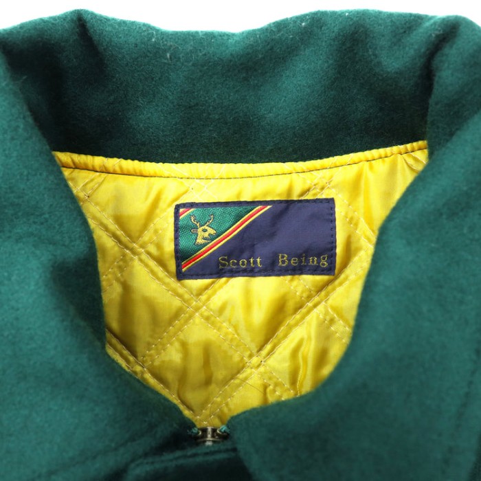 SCOTT BEING メルトン ボンバージャケット バックロゴ刺繍 90s | Vintage.City 古着屋、古着コーデ情報を発信