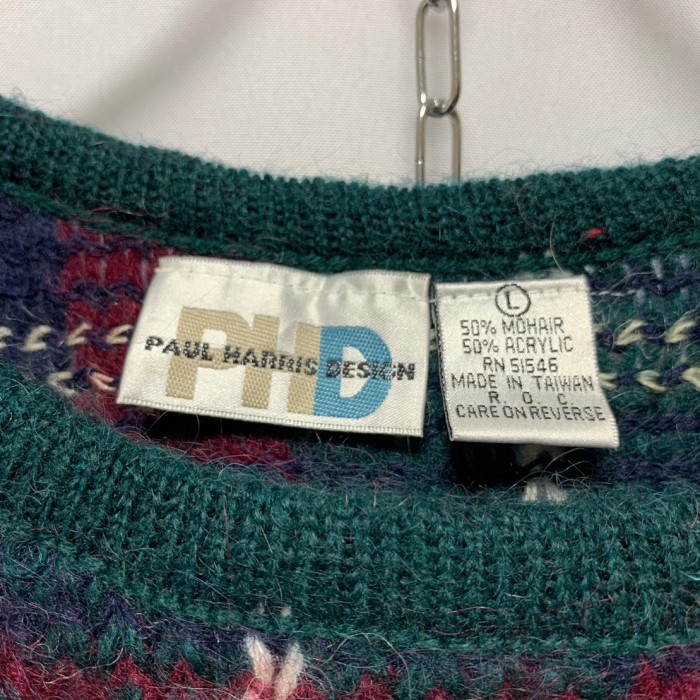 PAUL HARRIS DESIGN” Mohair Knit | Vintage.City