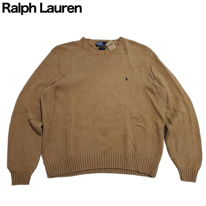 576】Polo by Ralph Lauren ニット ブラウン 茶色 XL | Vintage.City