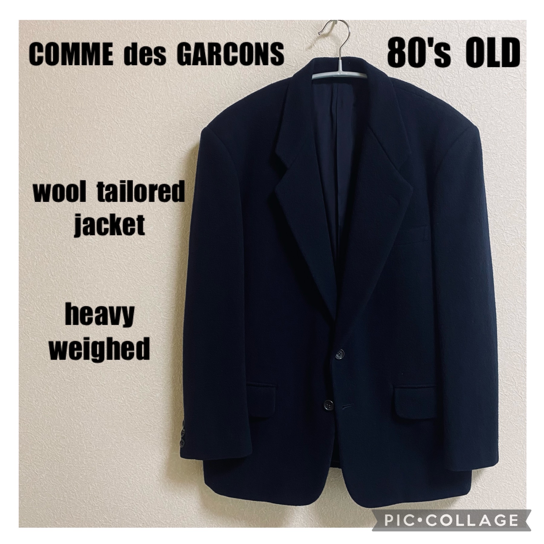 COMME des GARCONS HOMME ウール裁断コート 田中期-
