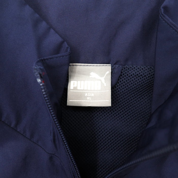 PUMA ナイロンジャケット XL ネイビー ロゴプリント 未使用品 | Vintage.City 古着屋、古着コーデ情報を発信