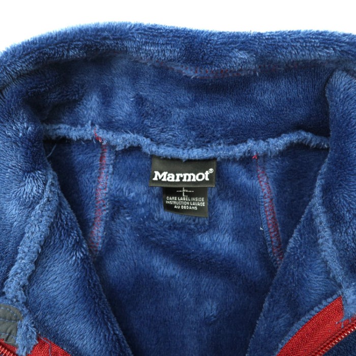 MARMOT フリースジャケット L ネイビー ポリエステル ロゴ刺繍 | Vintage.City 古着屋、古着コーデ情報を発信