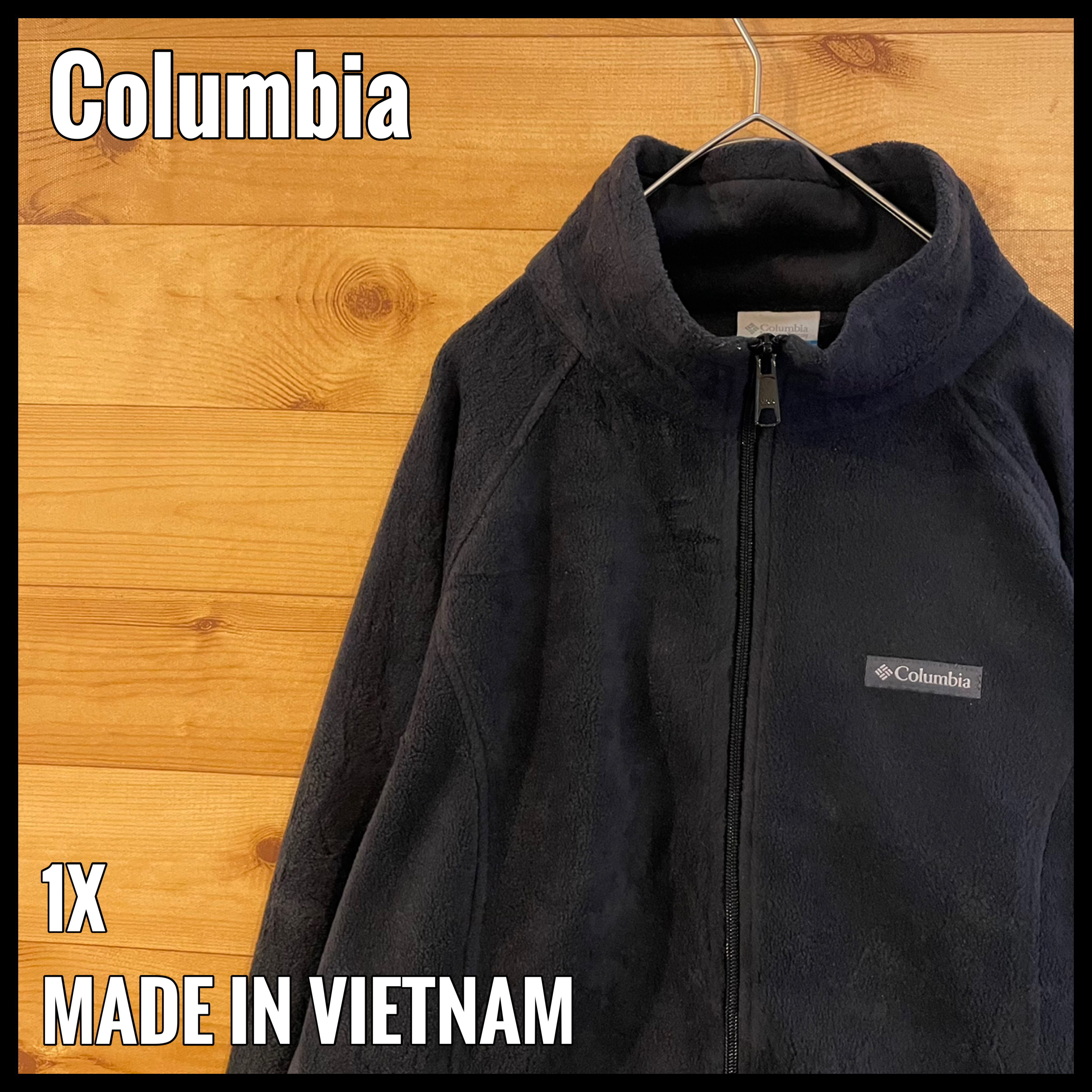 Columbia】フリースジャケット ワンポイント コロンビア 1X US古着 
