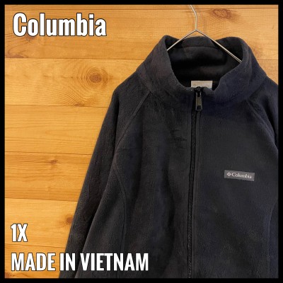 【Columbia】フリースジャケット ワンポイント コロンビア 1X US 