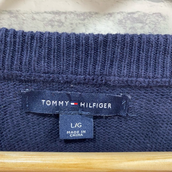 【SALE】TommyHilfiger 90's  セーター　デザインボタン　ボーダー　 | Vintage.City 古着屋、古着コーデ情報を発信