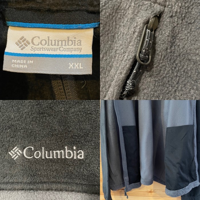 【Columbia】フリースジャケット 刺繍ロゴ 2XL ビッグサイズ US古着 | Vintage.City 빈티지숍, 빈티지 코디 정보