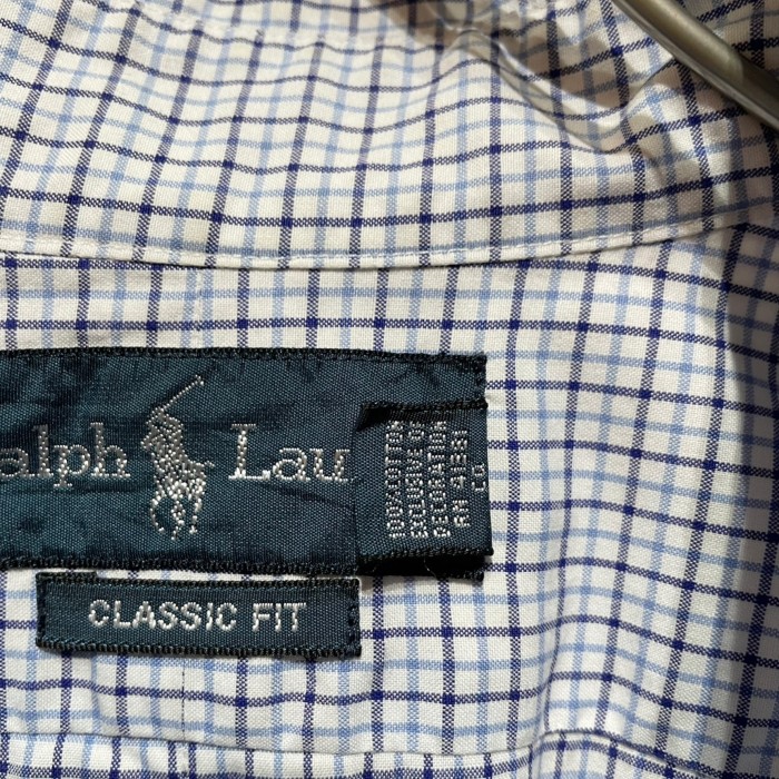 "Ralph Lauren" L/S Check Shirt BLUE | Vintage.City ヴィンテージ 古着