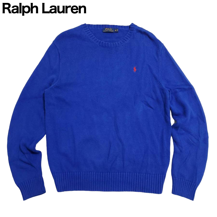 Polo by Ralph Laurenニットセーター　青　ブルー　Mサイズ　