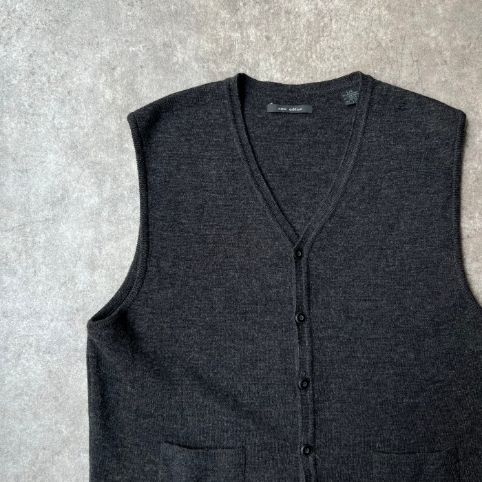 90s NEW EDITION knit vest | Vintage.City ヴィンテージ 古着