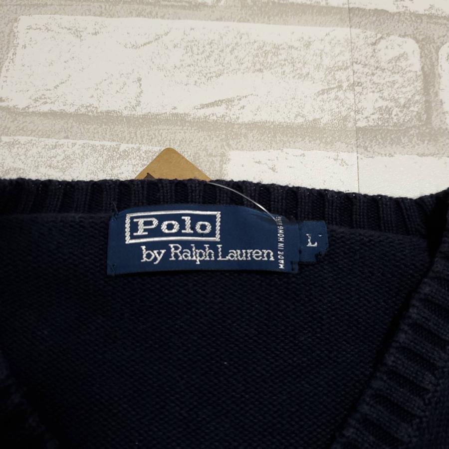 Polo by Ralph Lauren ニットセーターボーダー柄　ネイビー　