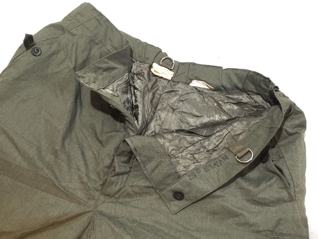 良品 1970年代 東ドイツ軍 野戦服 中綿 防寒 パンツ ライナー ユーゴスラ