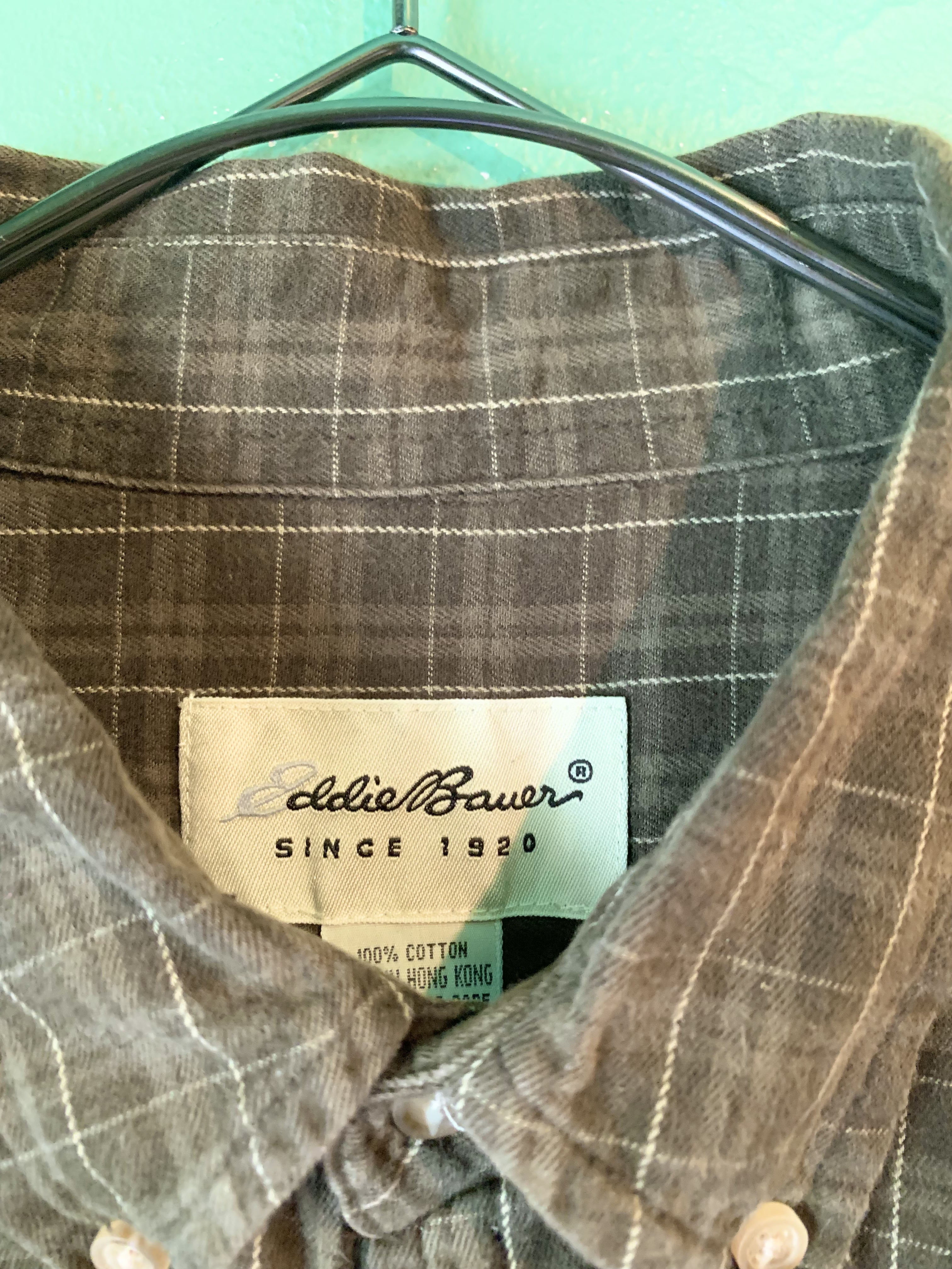 90s Eddie Bauer B.D チェックシャツ