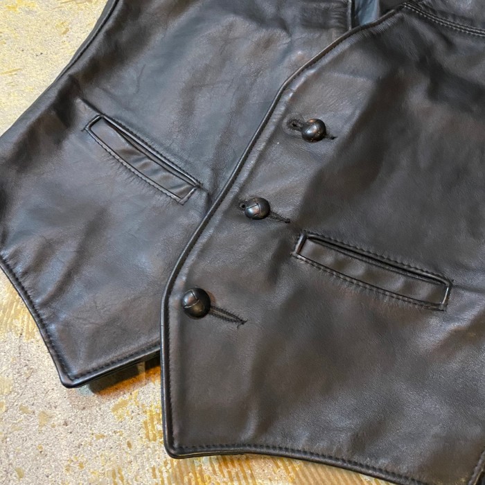 Schott 3B leather vest | Vintage.City ヴィンテージ 古着