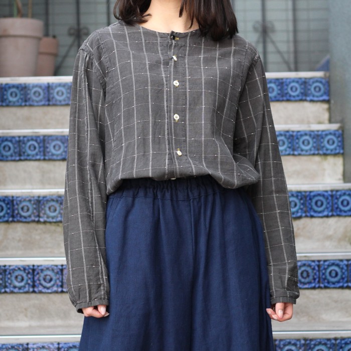 JAPANESE WAFUKU REMAKE和服リメイクチェック柄シャツ | Vintage.City ヴィンテージ 古着