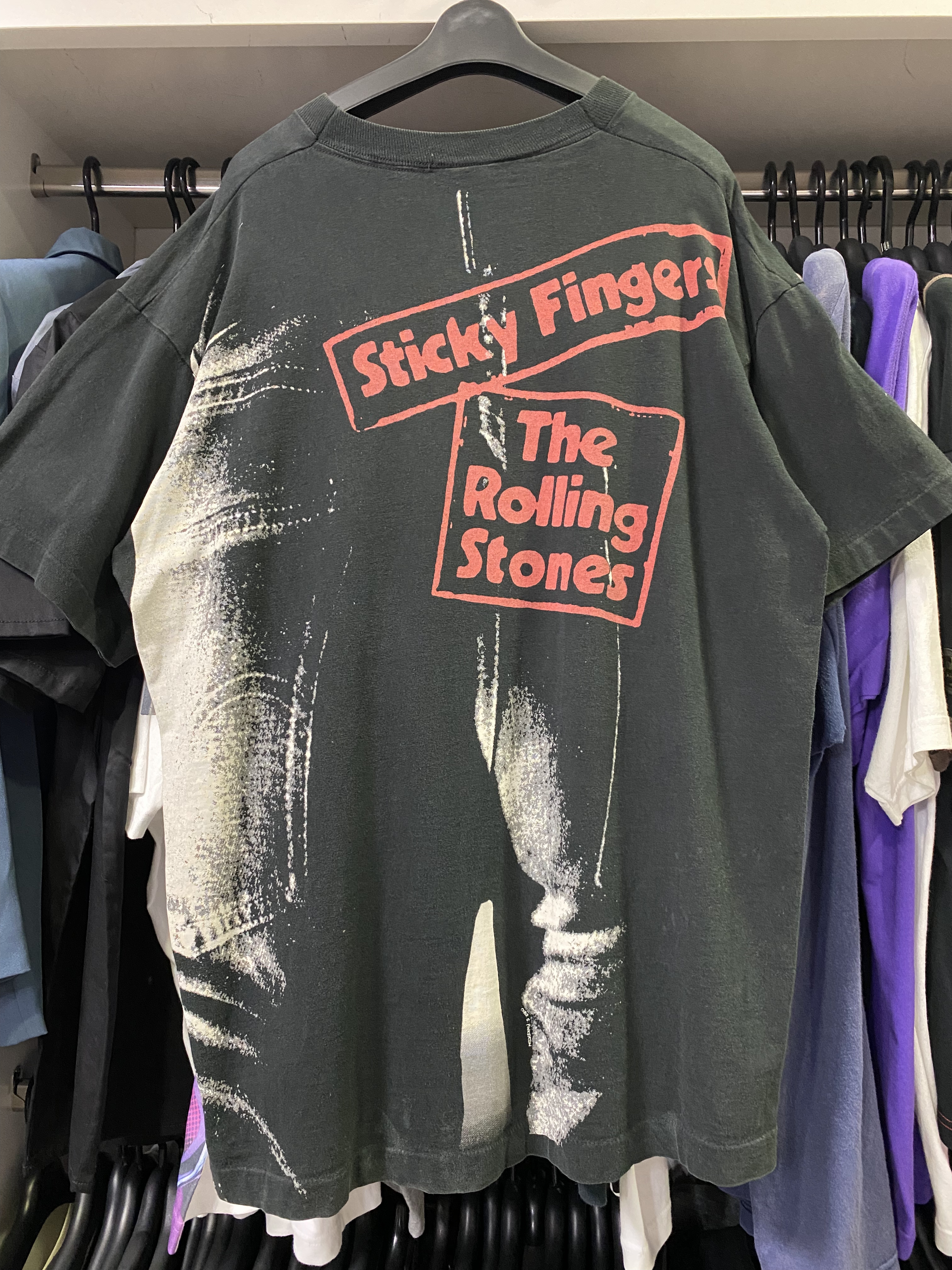90s Rolling Stones Sticky Fingers Tシャツ👖 | Vintage.City