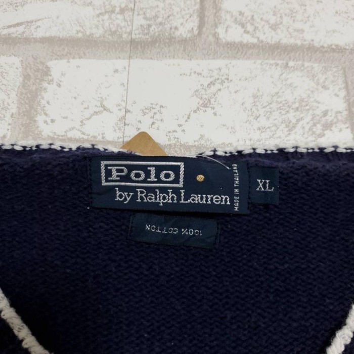 Polo by Ralph Lauren ニットセーター　紺　ネイビー　XL | Vintage.City ヴィンテージ 古着