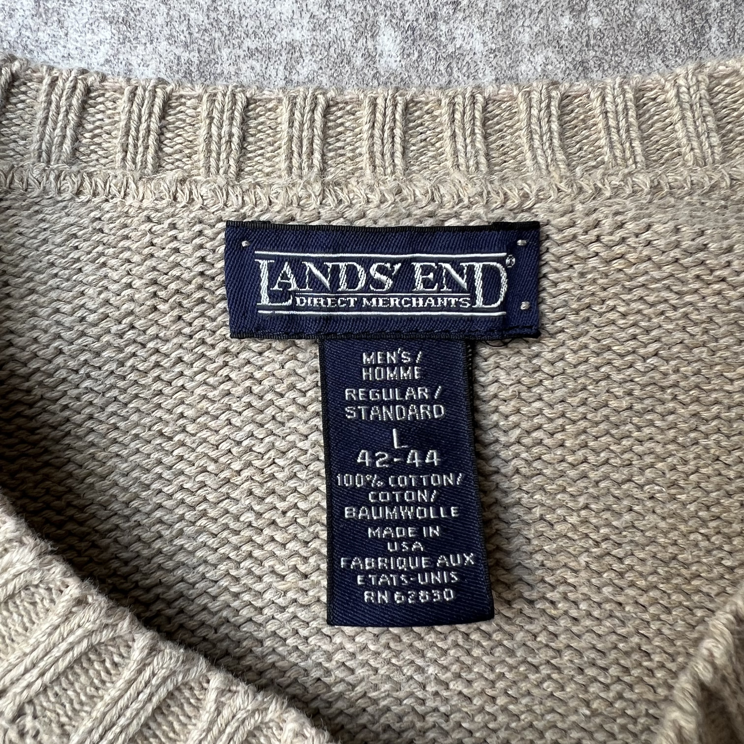 90s LAND’S END cotton knit