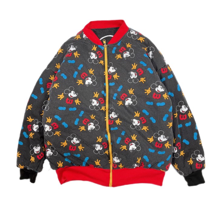 MICKEY&Co. MICKEY MOUSE リバーシブル 中綿ブルゾン | Vintage.City ヴィンテージ 古着
