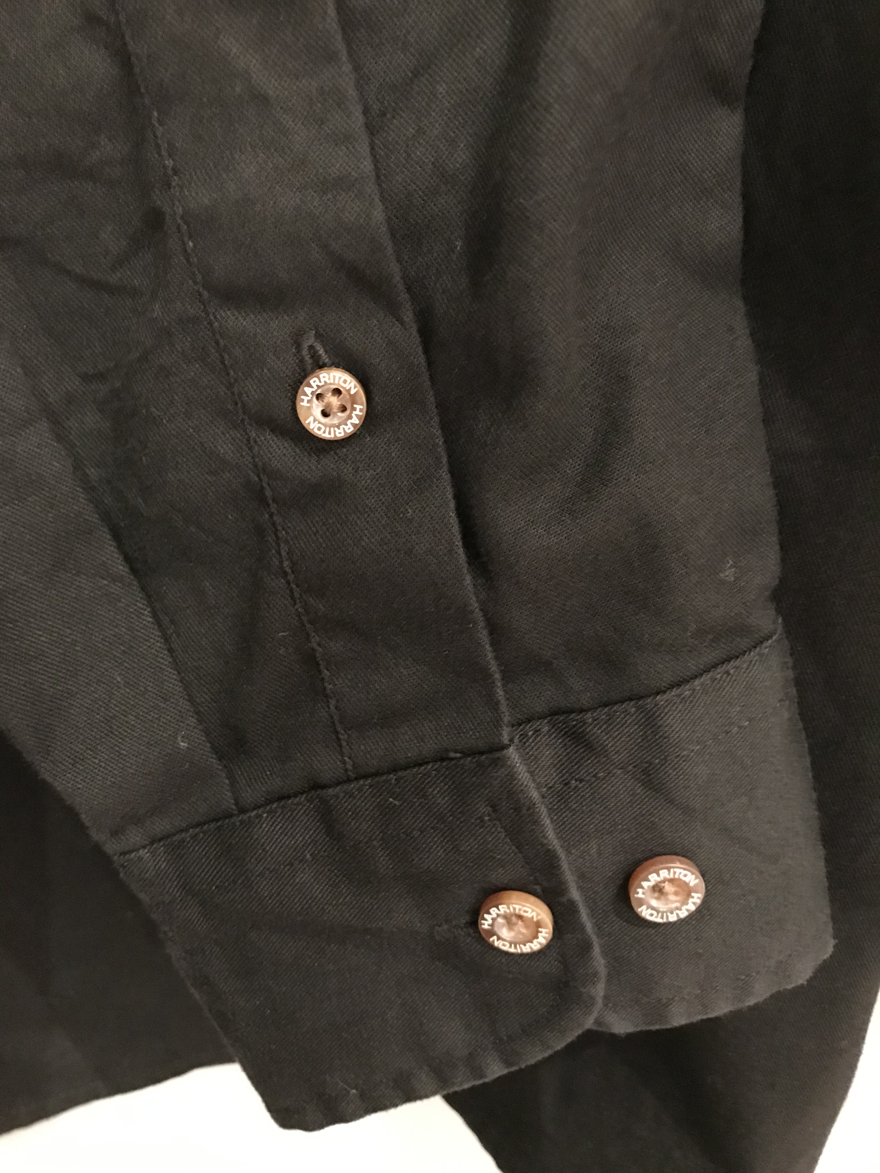 HARRITON ボタンダウンシャツ 黒 XLサイズ