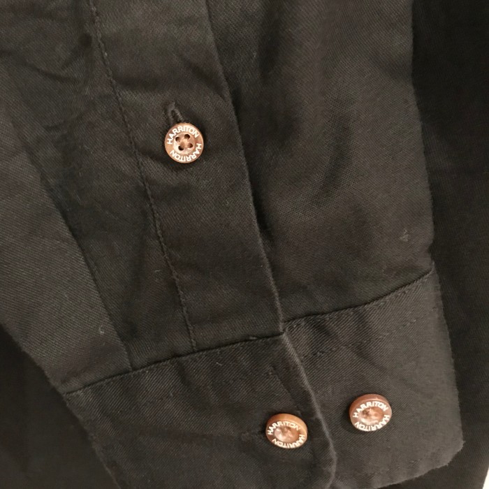 HARRITON ボタンダウンシャツ 黒 XLサイズ | Vintage.City ヴィンテージ 古着