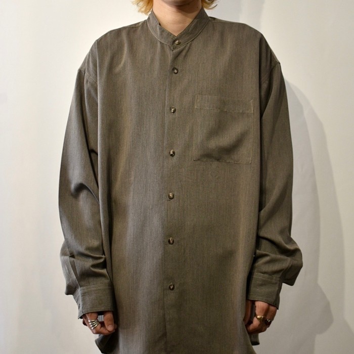 Old Band Collar L/S Shirt | Vintage.City ヴィンテージ 古着