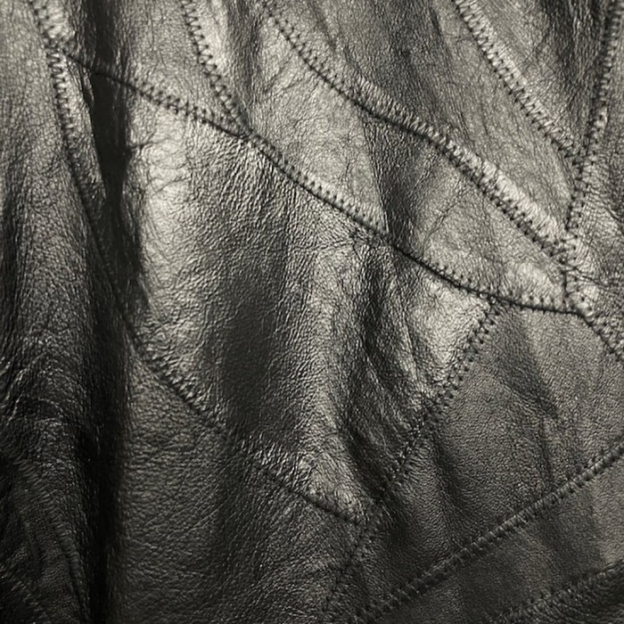 ”Italian Stone” Patchwork Leather Jacket | Vintage.City ヴィンテージ 古着