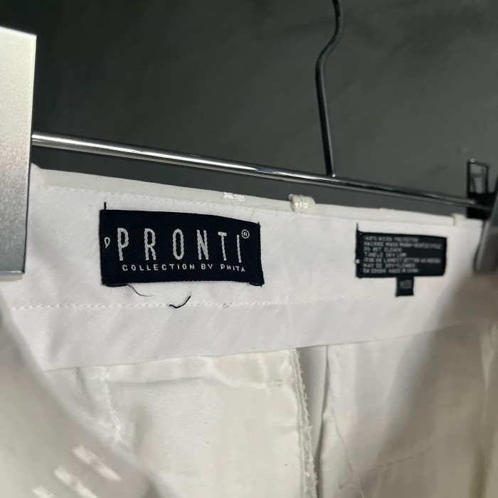 "Pronti" embroidery white 2-tack wide sl | Vintage.City ヴィンテージ 古着