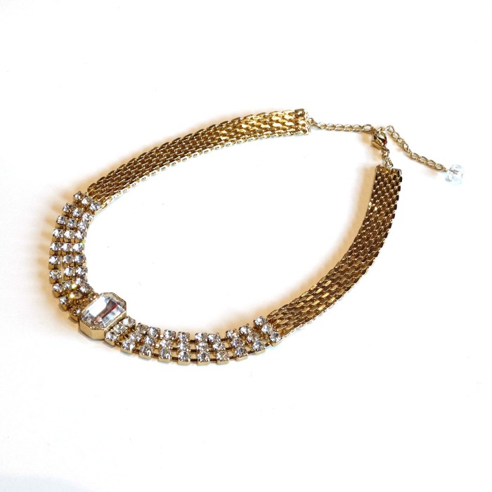 80s Vintage gold choke necklace | Vintage.City ヴィンテージ 古着