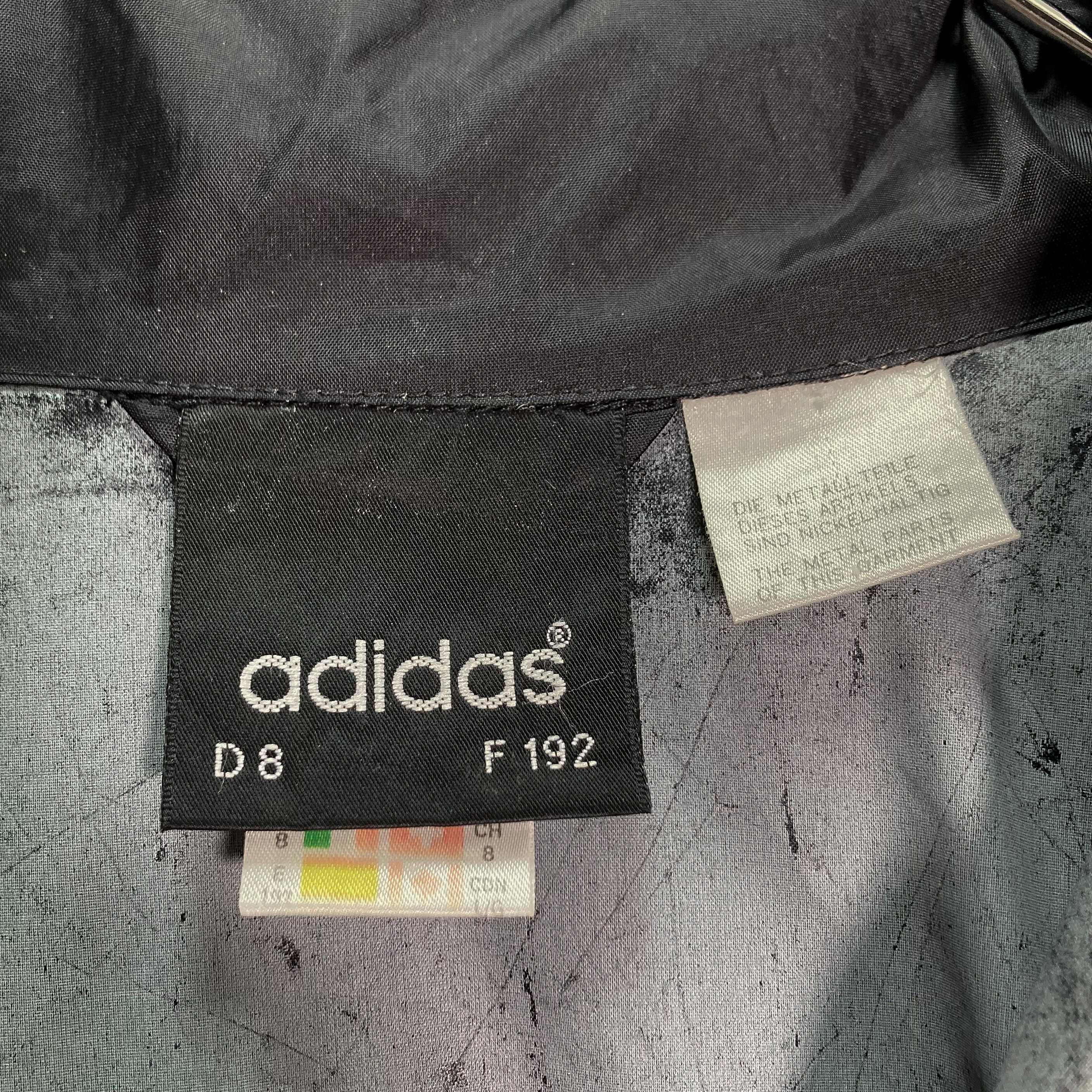 90s adidas zip-up bigsized nylon jacket