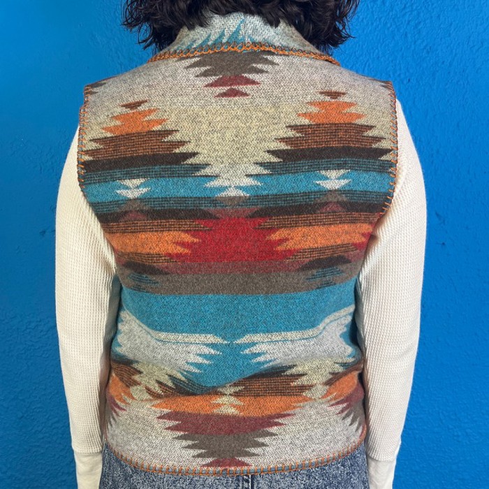 90s Native Pattern Wool Vest | Vintage.City ヴィンテージ 古着