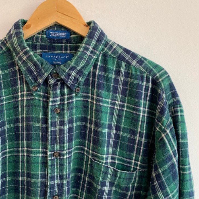 TOWNCRAFT check flannel BDshirt | Vintage.City ヴィンテージ 古着