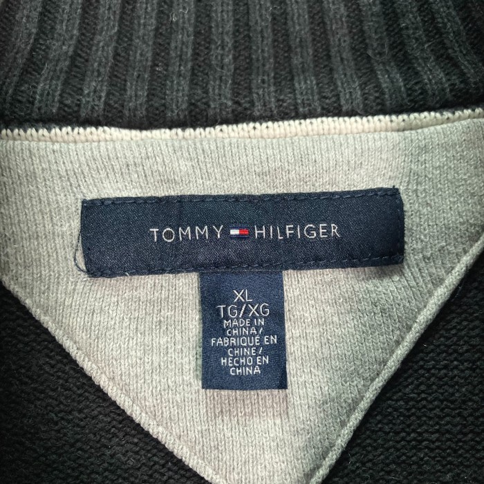 TOMMY HILFIGER half zip cotton knit swea | Vintage.City ヴィンテージ 古着