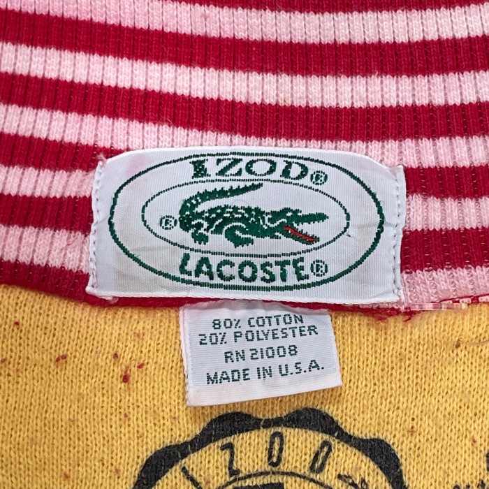 【80's】【Made in USA】IZOD LACOSTE   ハーフジップ | Vintage.City ヴィンテージ 古着