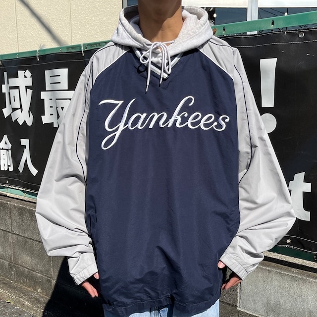 MLB ニューヨークヤンキース プルオーバーナイロンジャケット ストリート