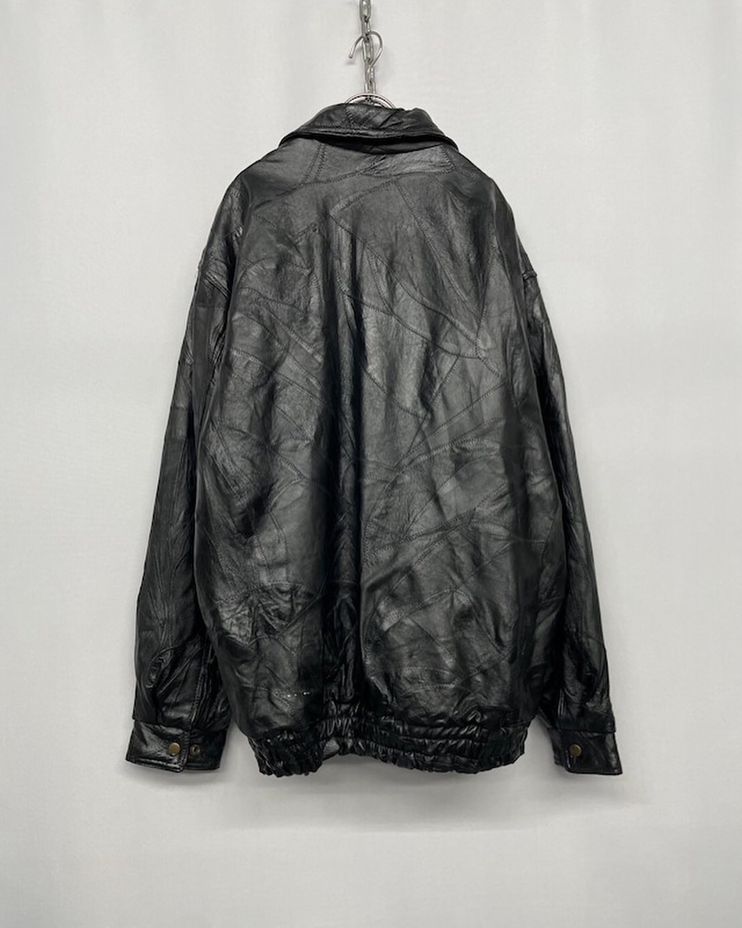 ”Italian Stone” Patchwork Leather Jacket