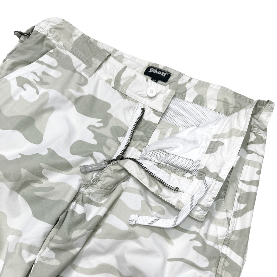Schott N.Y.C white camo nylon pants